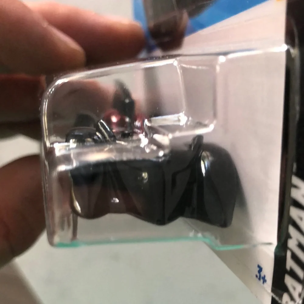 Black and Red Batmobile Toy Car